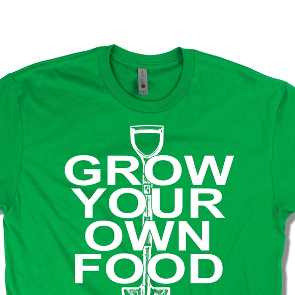 Grow Your Own Food Unisex T-shirt Green Gardening Graphic Tee NWT - Picture 3 of 12